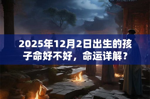 2025年12月2日出生的孩子命好不好，命运详解？