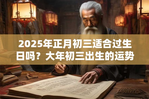 2025年正月初三适合过生日吗？大年初三出生的运势