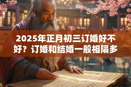 2025年正月初三订婚好不好？订婚和结婚一般相隔多久？