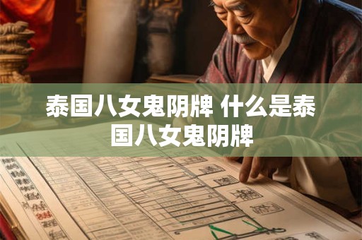 泰国八女鬼阴牌 什么是泰国八女鬼阴牌