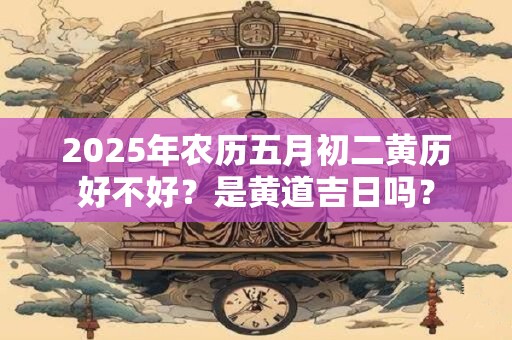 2025年农历五月初二黄历好不好？是黄道吉日吗？
