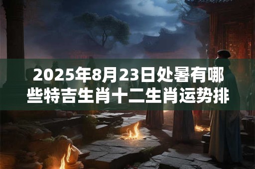 2025年8月23日处暑有哪些特吉生肖十二生肖运势排行