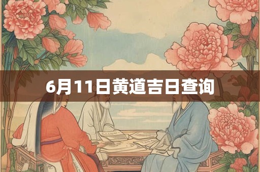 6月11日黄道吉日查询 6月11日黄道吉日查询