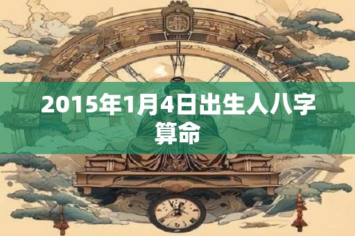 2015年1月4日出生人八字算命