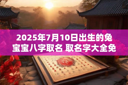 2025年7月10日出生的兔宝宝八字取名 取名字大全免费查询 2025年7月10日出生的兔宝宝八字取名 取名字大全免费查询