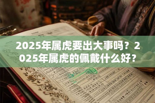 2025年属虎要出大事吗？2025年属虎的佩戴什么好？