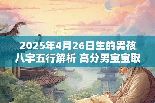 2025年4月26日生的男孩八字五行解析 高分男宝宝取名字