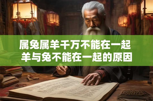 属兔属羊千万不能在一起 羊与兔不能在一起的原因