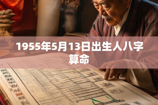 1955年5月13日出生人八字算命