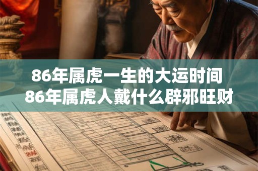 86年属虎一生的大运时间 86年属虎人戴什么辟邪旺财