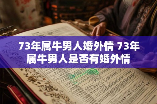 73年属牛男人婚外情 73年属牛男人是否有婚外情