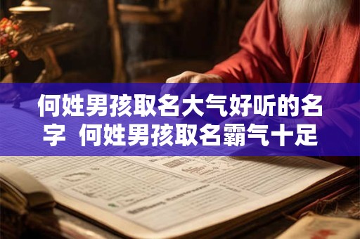 何姓男孩取名大气好听的名字  何姓男孩取名霸气十足三个字