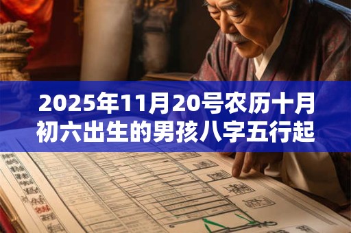 2025年11月20号农历十月初六出生的男孩八字五行起名字