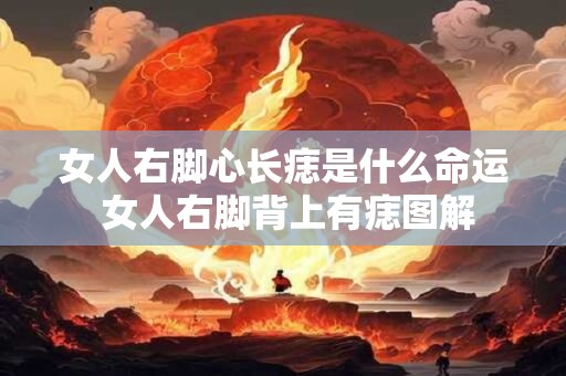 女人右脚心长痣是什么命运 女人右脚背上有痣图解