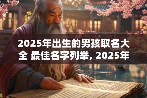 2025年出生的男孩取名大全 最佳名字列举, 2025年出生男孩取名