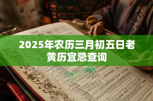 2025年农历三月初五日老黄历宜忌查询