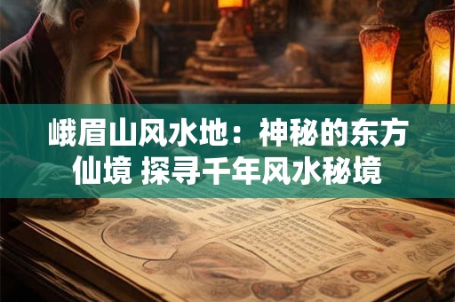 峨眉山风水地：神秘的东方仙境 探寻千年风水秘境