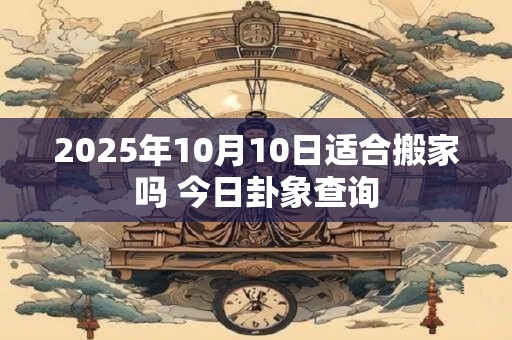 2026年10月10日适合搬家吗 今日卦象查询 2026年10月10日适合搬家吗 今日卦象查询