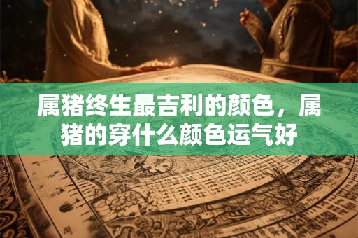 属猪终生最吉利的颜色，属猪的穿什么颜色运气好