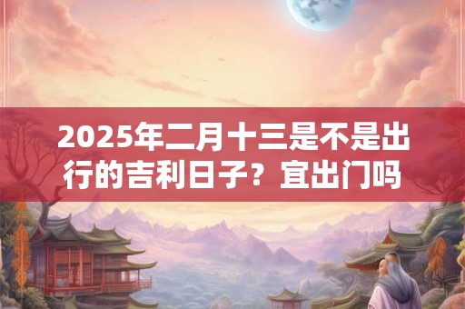 2025年二月十三是不是出行的吉利日子？宜出门吗