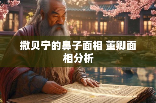 撒贝宁的鼻子面相 董卿面相分析 撒贝宁的鼻子面相 董卿面相分析