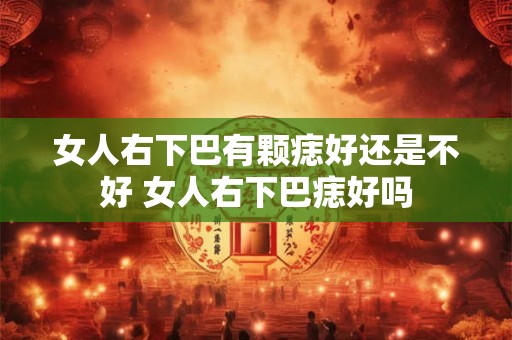 女人右下巴有颗痣好还是不好 女人右下巴痣好吗