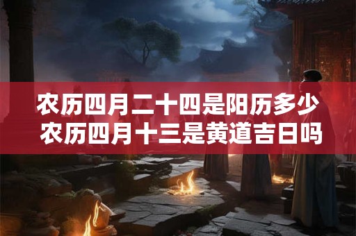 农历四月二十四是阳历多少 农历四月十三是黄道吉日吗