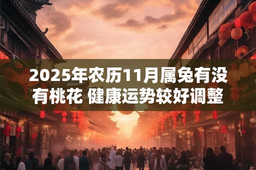 2025年农历11月属兔有没有桃花 健康运势较好调整情绪