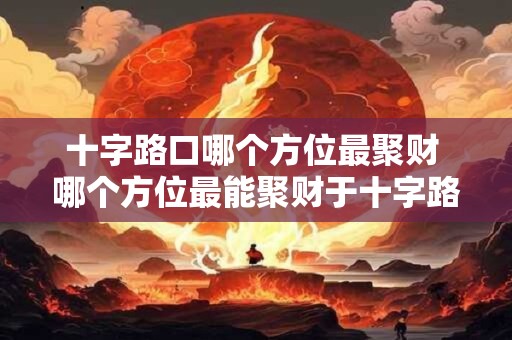 十字路口哪个方位最聚财 哪个方位最能聚财于十字路口