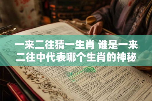一来二往猜一生肖 谁是一来二往中代表哪个生肖的神秘角色