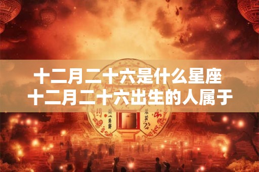 十二月二十六是什么星座 十二月二十六出生的人属于哪个星座