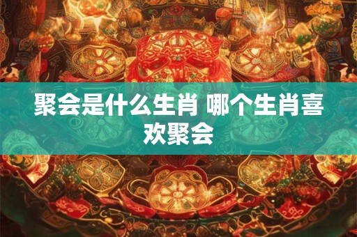 聚会是什么生肖 哪个生肖喜欢聚会