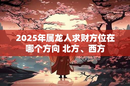 2025年属龙人求财方位在哪个方向 北方、西方