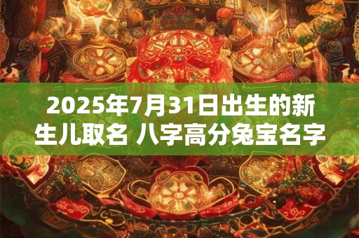 2025年7月31日出生的新生儿取名 八字高分兔宝名字