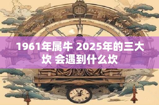 1961年属牛 2025年的三大坎 会遇到什么坎