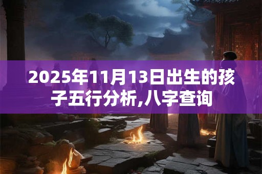 2025年11月13日出生的孩子五行分析,八字查询