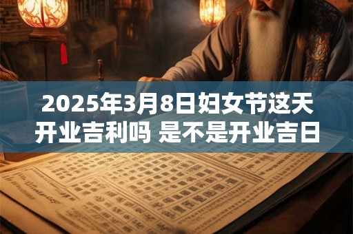 2025年3月8日妇女节这天开业吉利吗 是不是开业吉日