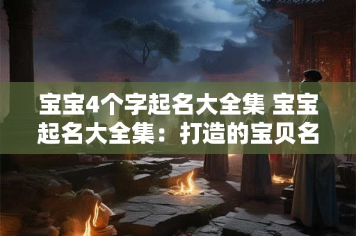 宝宝4个字起名大全集 宝宝起名大全集：打造的宝贝名字