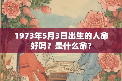 1973年5月3日出生的人命好吗？是什么命？