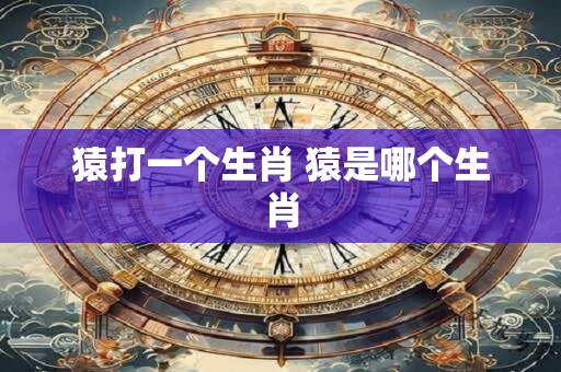 猿打一个生肖 猿是哪个生肖