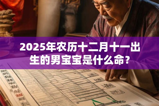 2025年农历十二月十一出生的男宝宝是什么命？