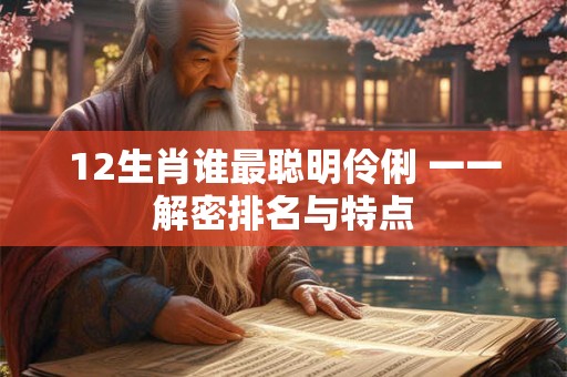 12生肖谁最聪明伶俐 一一解密排名与特点