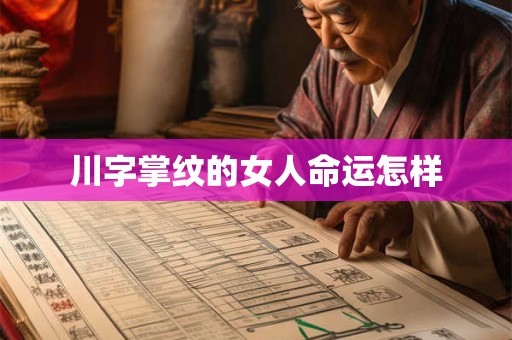 川字掌纹的女人命运怎样
