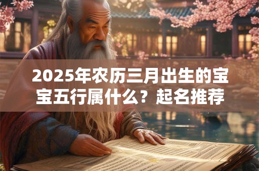 2025年农历三月出生的宝宝五行属什么？起名推荐