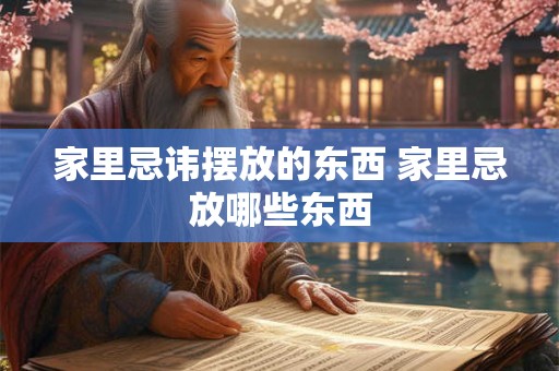家里忌讳摆放的东西 家里忌放哪些东西