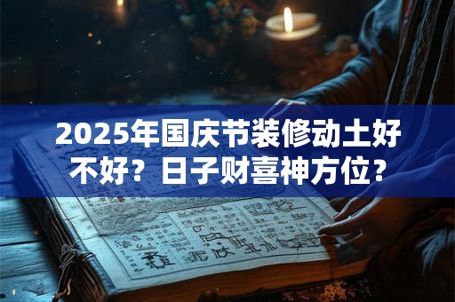 2025年国庆节装修动土好不好？日子财喜神方位？
