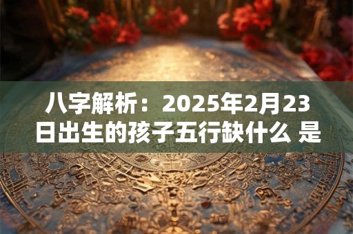 八字解析：2025年2月23日出生的孩子五行缺什么 是什么命