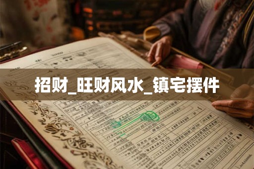 招财_旺财风水_镇宅摆件