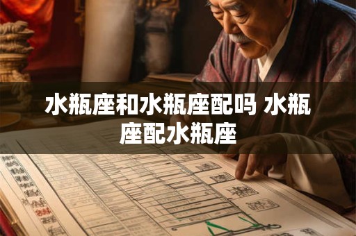 水瓶座和水瓶座配吗 水瓶座配水瓶座