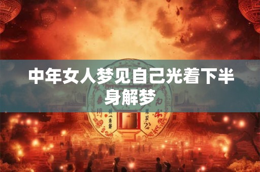 中年女人梦见自己光着下半身解梦
